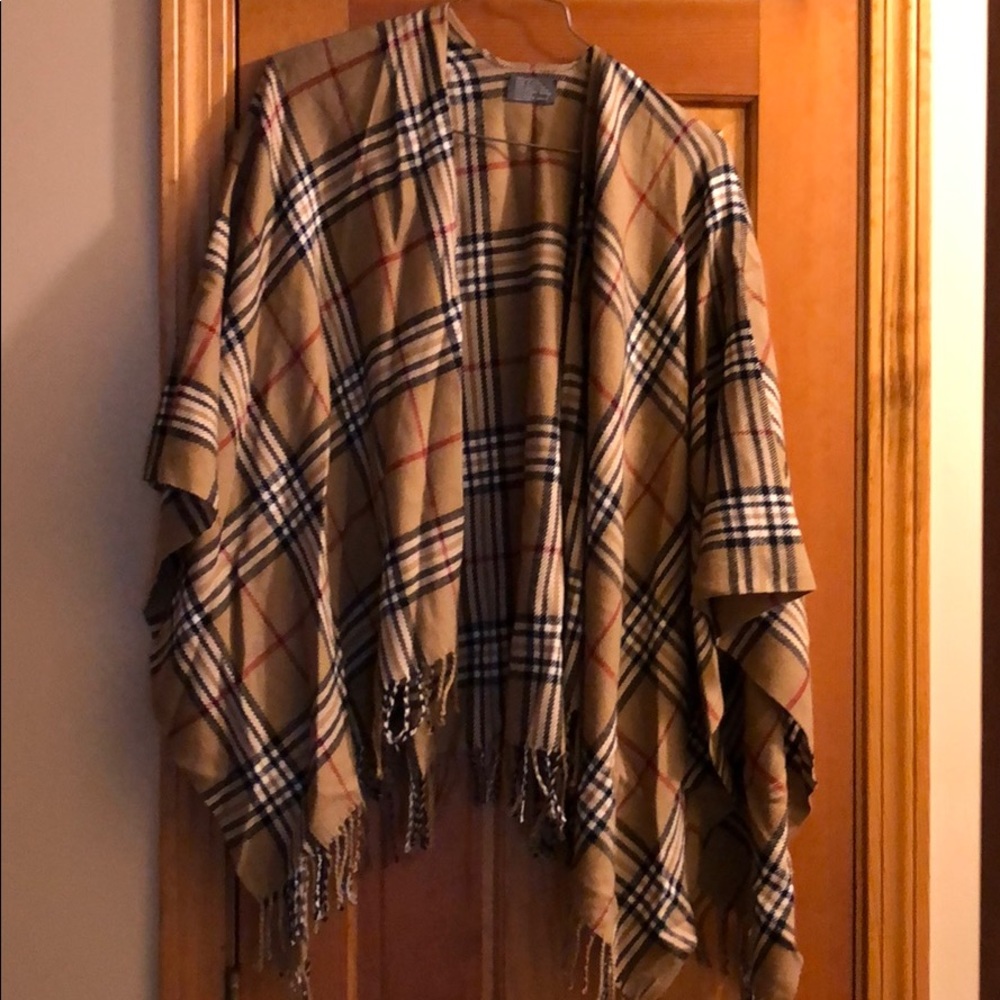 Knock off burberry poncho